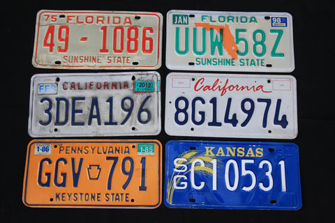 American License Plates