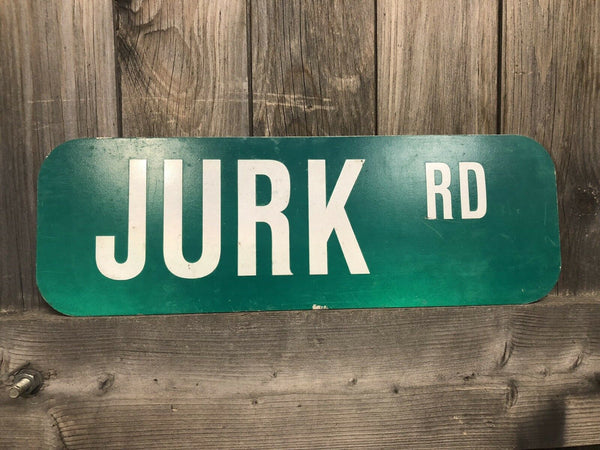 American Street Sign Jurk Road