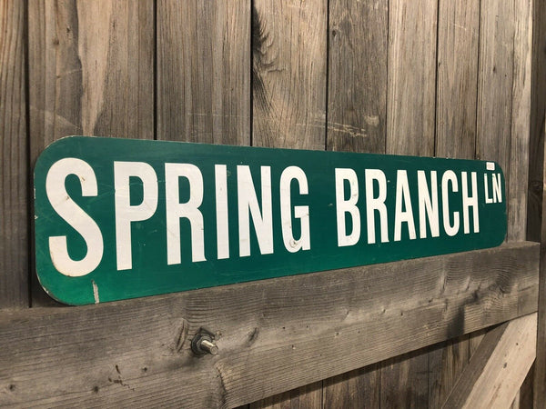 American Road Sign Spring Branch Lane
