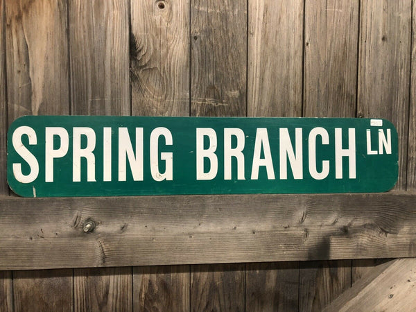 American Road Sign Spring Branch Lane