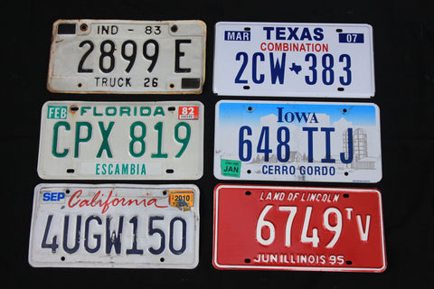 American License Plates