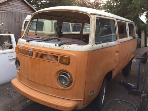 1978 VW Bay window Camper Bus Project Tin Top